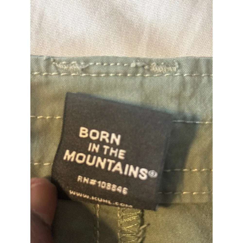 Kuhl Cargo Shorts Womens 8 Green Good Hiking‎ Outdoor Utility Sage Olive